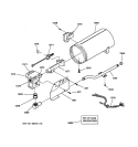 BURNER Diagram and Parts List for DPXH46GA1CC  General Electric Dryer