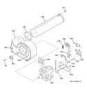 MOTOR Diagram and Parts List for DCL333GA1WW  General Electric Dryer