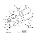 BURNER Diagram and Parts List for DCL333GA1WW  General Electric Dryer