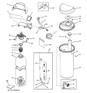 BODY PARTS Diagram and Parts List for GNSH45E01  General Electric Water Softener