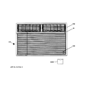 FRONT PANEL Diagram and Parts List for AVM18DCS1  General Electric Air Conditioner