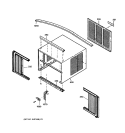 EXTERIOR PARTS Diagram and Parts List for AVM18DCS1  General Electric Air Conditioner