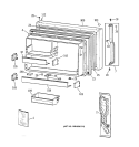 FREEZER DOOR Diagram and Parts List for TBX25PABRRAA  General Electric Refrigerator