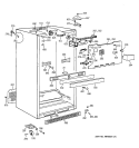 CABINET Diagram and Parts List for TBX25PABRRAA  General Electric Refrigerator