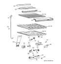 COMPARTMENT SEPARATOR PARTS Diagram and Parts List for TBX25PABRRAA  General Electric Refrigerator