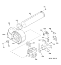 MOTOR Diagram and Parts List for DH43GW1WW  General Electric Dryer