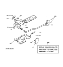 GAS VALVE & BURNER ASSEMBLY Diagram and Parts List for DBSR453GA1AA  General Electric Dryer