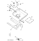 GAS & BURNER PARTS Diagram and Parts List for J2B900SEF1SS  General Electric Range