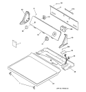 CONTROLS & TOP PANEL Diagram and Parts List for NVL333GB1WW  Hotpoint Dryer