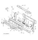 CONTROL PANEL Diagram and Parts List for JB965SD1SS  General Electric Range
