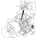 Part Location Diagram of WE21X10013 GE DRUM ASM.