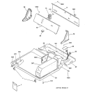 CONTROLS & TOP PANEL Diagram and Parts List for DCB330GB1KC  General Electric Dryer