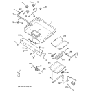 GAS & BURNER PARTS Diagram and Parts List for JGBP90MEB6BC  General Electric Range
