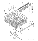 UPPER RACK ASSEMBLY Diagram and Parts List for PDW7880G00SS  General Electric Dishwasher