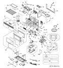 MICROWAVE Diagram and Parts List for JVM1661SB006  General Electric Microwave