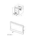Part Location Diagram of WB36X10094 GE CONTROL PANEL M/W BLACK