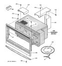 MICROWAVE ENCLOSURE Diagram and Parts List for JTP95BA2BB  General Electric Microwave Oven Combo