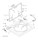 WASHER TOP & LID Diagram and Parts List for WSM2480TBAAA  General Electric Washer Dryer Combo