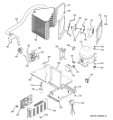 SEALED SYSTEM & MOTHER BOARD Diagram and Parts List for ZISW480DMA  General Electric Refrigerator