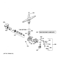 MOTOR - PUMP MECHANISM Diagram and Parts List for GSC3400F00BL  General Electric Dishwasher