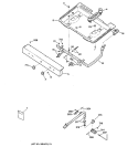 GAS & BURNER PARTS Diagram and Parts List for LGB116BPA5WH  General Electric Range