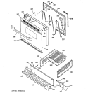 Part Location Diagram of WB07K10070 GE TRIM-VENT DOOR (BLACK)