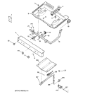 GAS & BURNER PARTS Diagram and Parts List for LGB128PEB6WW  General Electric Range