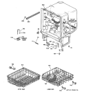 BODY PARTS Diagram and Parts List for HDA1200G00BB  Hotpoint Dishwasher