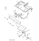 GAS & BURNER PARTS Diagram and Parts List for RGB528BEA6WH  Hotpoint Range