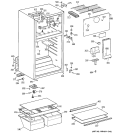 CABINET Diagram and Parts List for HTS18CBMDRWW  Hotpoint Refrigerator