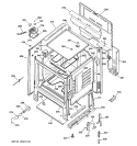 BODY PARTS Diagram and Parts List for RB753BC4WH  Hotpoint Range