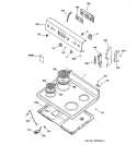 Part Location Diagram of WB27K10016 GE Overlay - White