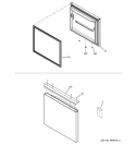 DOOR ASSEMBLIES Diagram and Parts List for PDS22LBNABS  General Electric Refrigerator