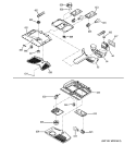 LIGHT SWITCH ASSEMBLIES Diagram and Parts List for PDS22LBNABS  General Electric Refrigerator