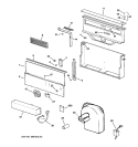 Part Location Diagram of WB24X10006 GE MEMBRANE SWITCH BL-REM