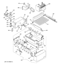 ICE MAKER & DISPENSER Diagram and Parts List for PSH23SGNABS  General Electric Refrigerator