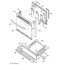 DOOR & DRAWER PARTS Diagram and Parts List for JGBS04BEA2CT  General Electric Range