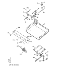 GAS & BURNER PARTS Diagram and Parts List for JGBS22BEA6WH  General Electric Range