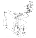 CONTROLS & REAR PANEL PARTS Diagram and Parts List for WSKS2060W1WH  General Electric Washer