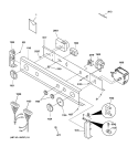 CONSOLE & CONTROLS Diagram and Parts List for WSM2781WBWWW  General Electric Washer Dryer Combo
