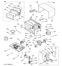 MICROWAVE Diagram and Parts List for JES735BF001  General Electric Microwave