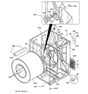 Part Location Diagram of WE13X10005 GE BRACKET-HINGE