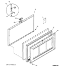 FREEZER DOOR Diagram and Parts List for FCM7WMANWW  General Electric Freezer