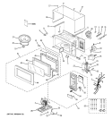 MICROWAVE Diagram and Parts List for JEM31BF001  General Electric Microwave