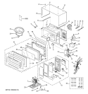 MICROWAVE Diagram and Parts List for JEM31SF001  General Electric Microwave