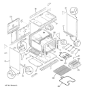 Part Location Diagram of WB02X10866 GE BRACKET,MAIN TOP