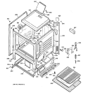 BODY PARTS Diagram and Parts List for JGBS04BPA2CT  General Electric Range