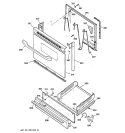 DOOR & DRAWER PARTS Diagram and Parts List for JGBS04BPA2CT  General Electric Range