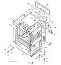 BODY PARTS Diagram and Parts List for JBS26C2CT  General Electric Range