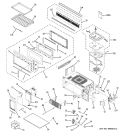 DOOR & CASE PARTS Diagram and Parts List for JVM1190AY004  General Electric Microwave